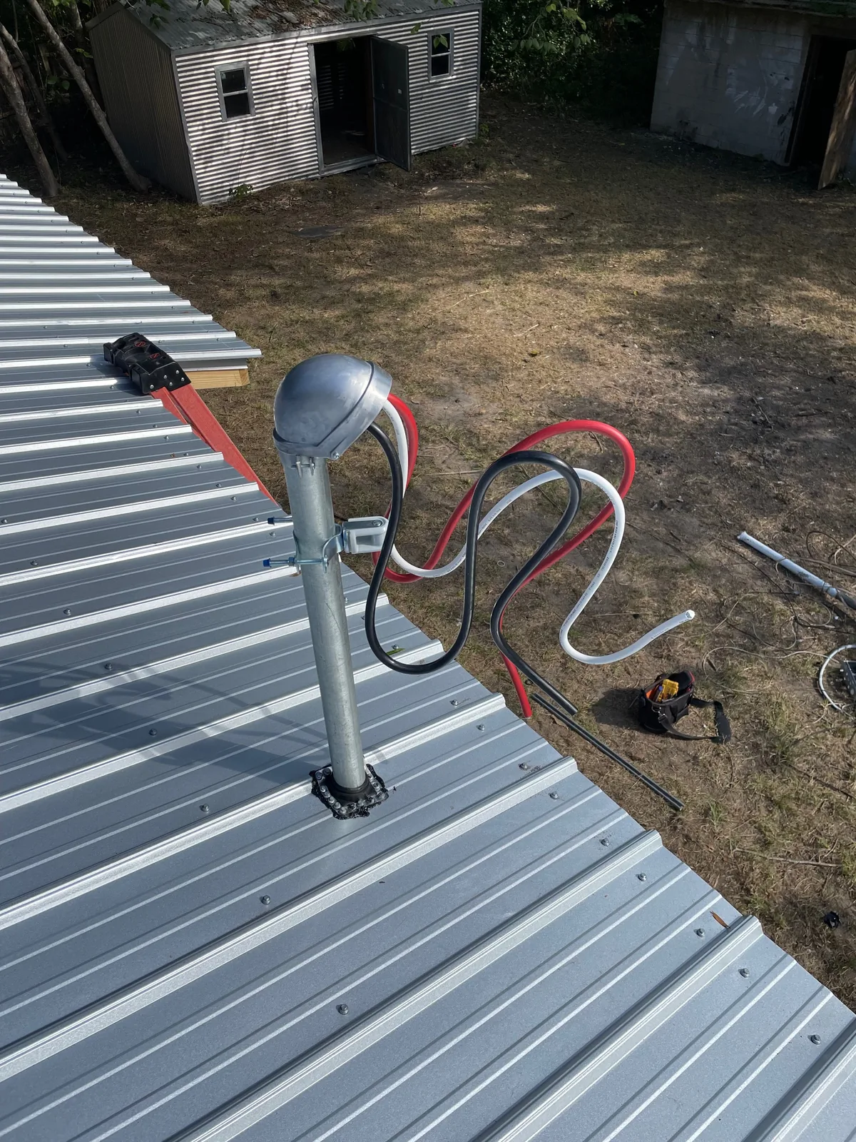 Electrical wiring install on a new home