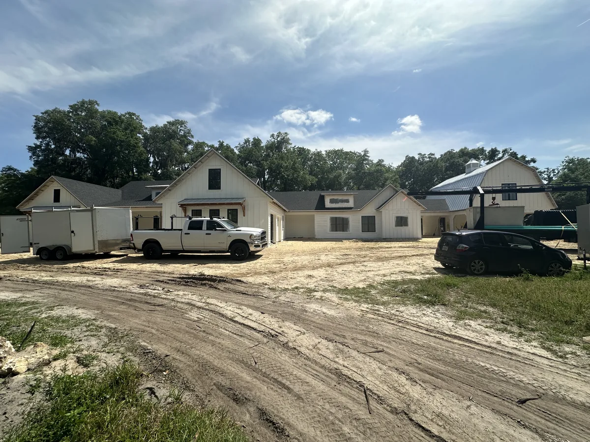 New home under construction in North Central Florida wired by 352 Electric